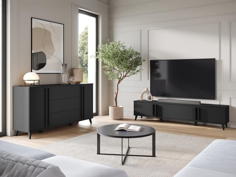 Torvos Møbelsett for stue - Svart - Møbler - Møbelsett - Møbelsett til stue