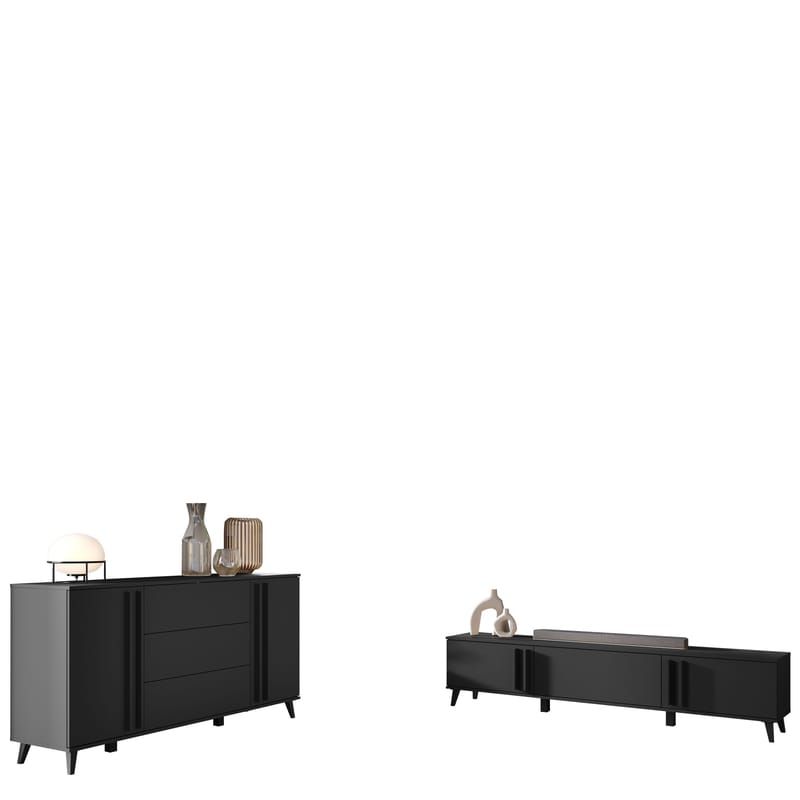 Torvos Møbelsett for stue, Svart