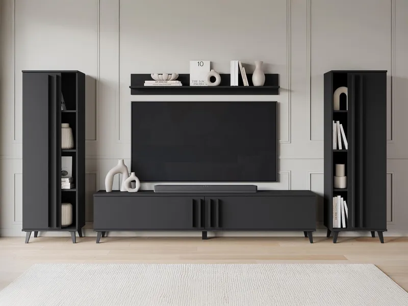 Torvos Møbelsett for stue - Svart - Møbler - Møbelsett - Møbelsett til stue