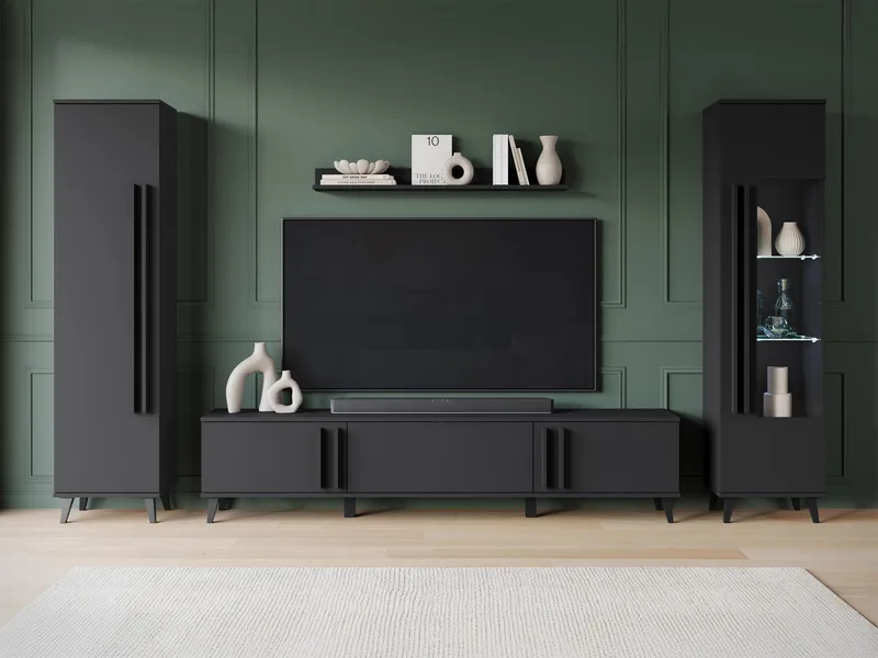 Torvos Møbelsett for stue - Svart - Møbler - Møbelsett - Møbelsett til stue