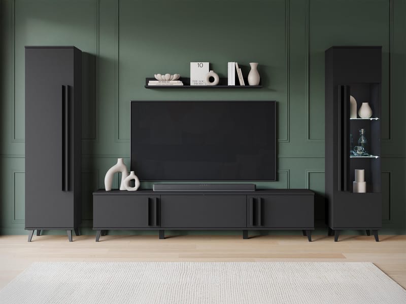 Torvos Møbelsett for stue - Svart - Møbler - Møbelsett - Møbelsett til stue