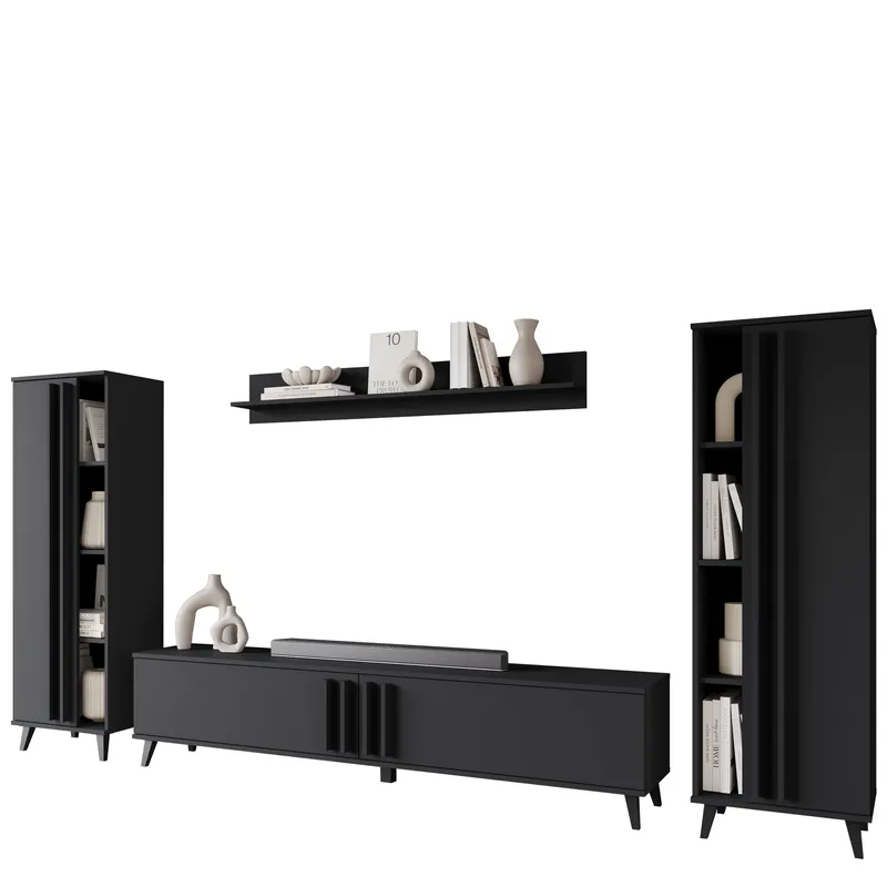 Torvos Møbelsett for stue - Svart - Møbler - Møbelsett - Møbelsett til stue