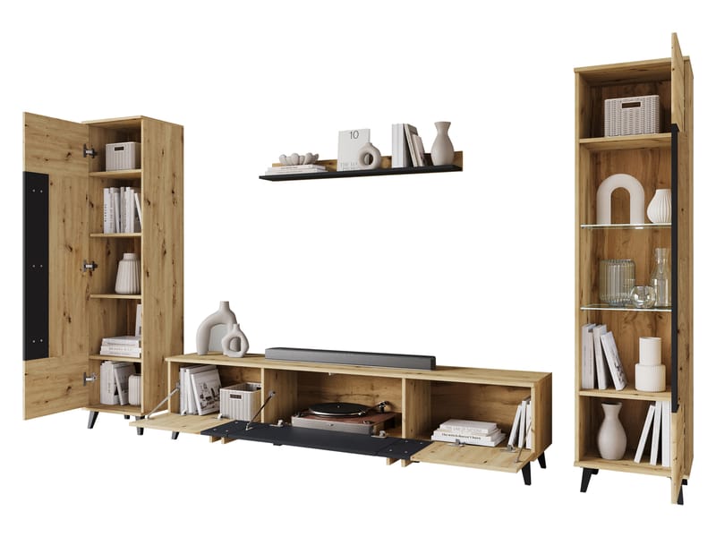 Torvos Møbelsett for stue - Svart - Møbler - Møbelsett - Møbelsett til stue