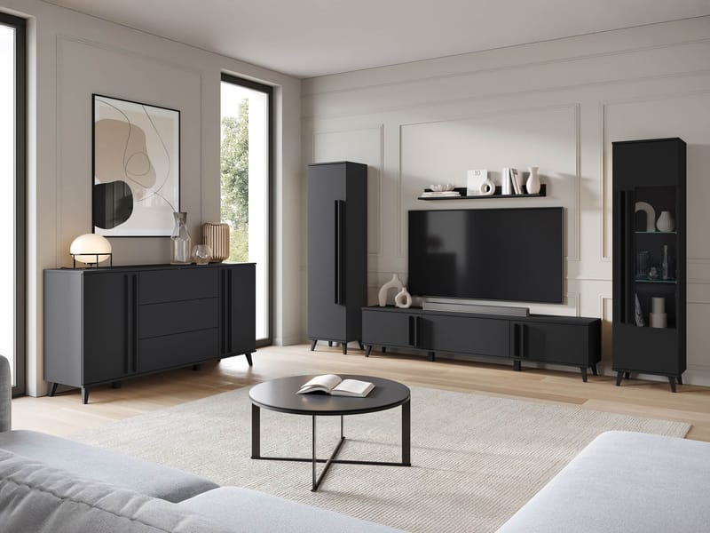 Torvos Møbelsett for stue - Svart - Møbler - Møbelsett - Møbelsett til stue