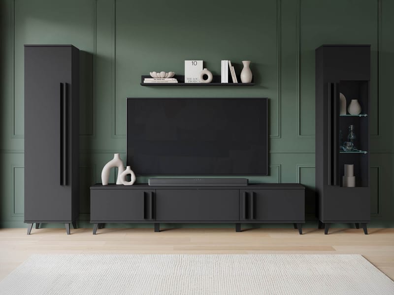 Torvos Møbelsett for stue - Svart - Møbler - Møbelsett - Møbelsett til stue