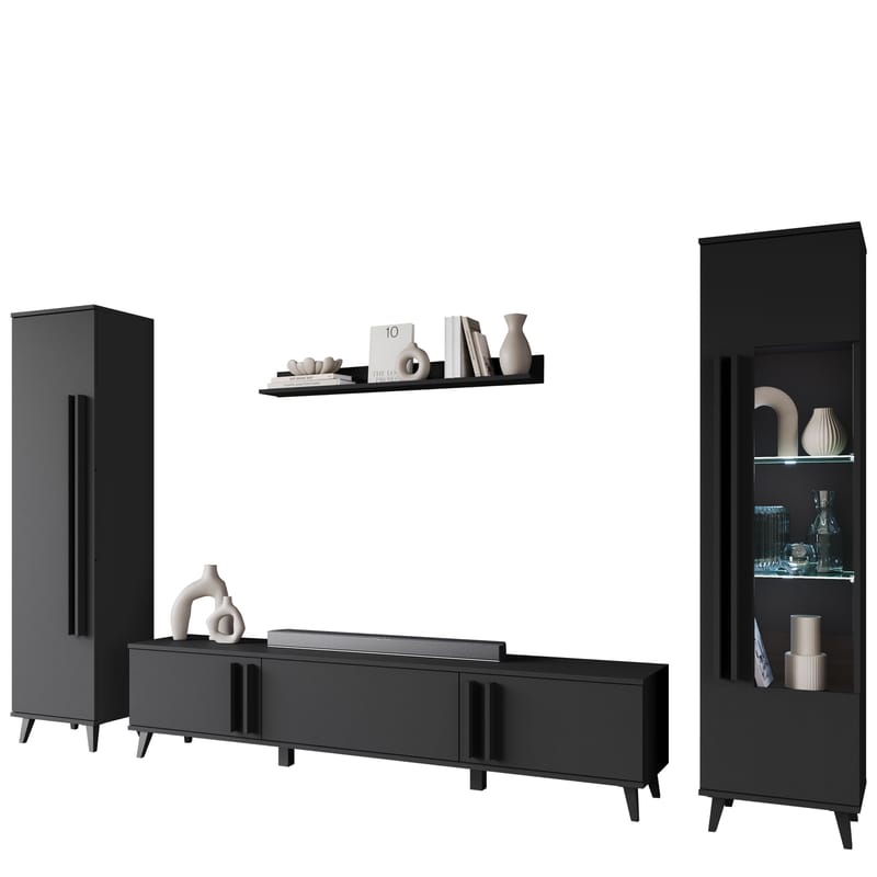 Torvos Møbelsett for stue - Svart - Møbler - Møbelsett - Møbelsett til stue