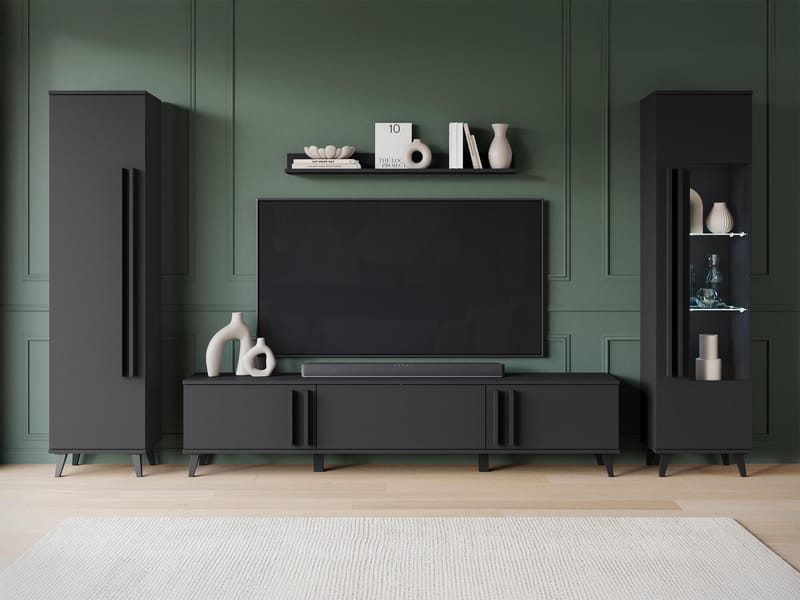 Torvos Møbelsett for stue - Svart - Møbler - Møbelsett - Møbelsett til stue