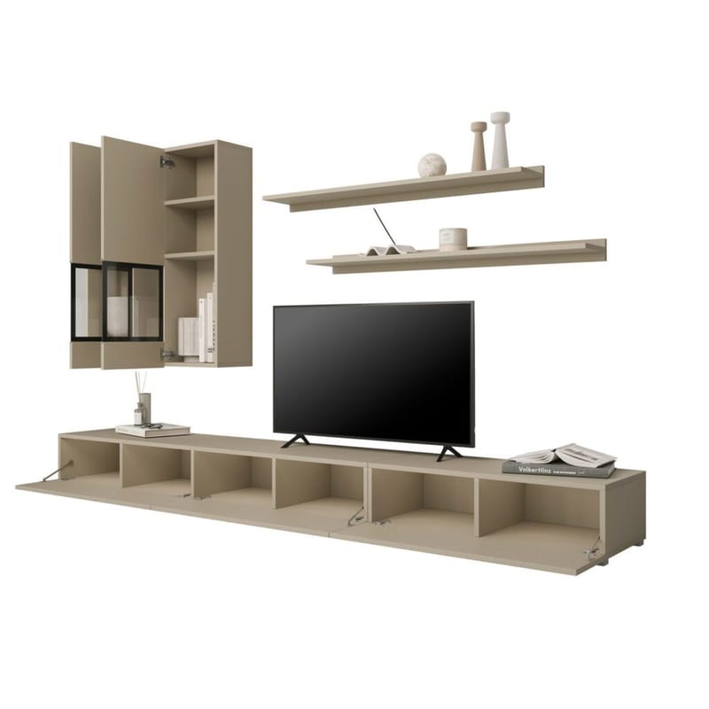 Veggenhet Baros - Lys beige - Møbler - Møbelsett - Møbelsett til stue