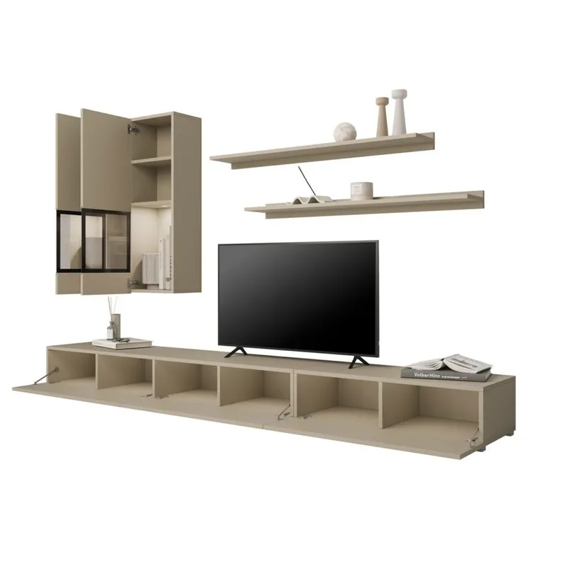 Veggenhet Baros - Lys beige - Møbler - Møbelsett - Møbelsett til stue