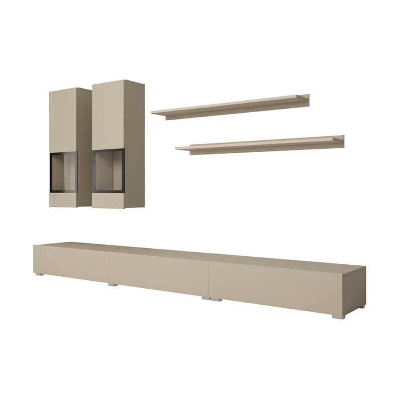 Veggenhet Baros - Lys beige - Møbler - Møbelsett - Møbelsett til stue