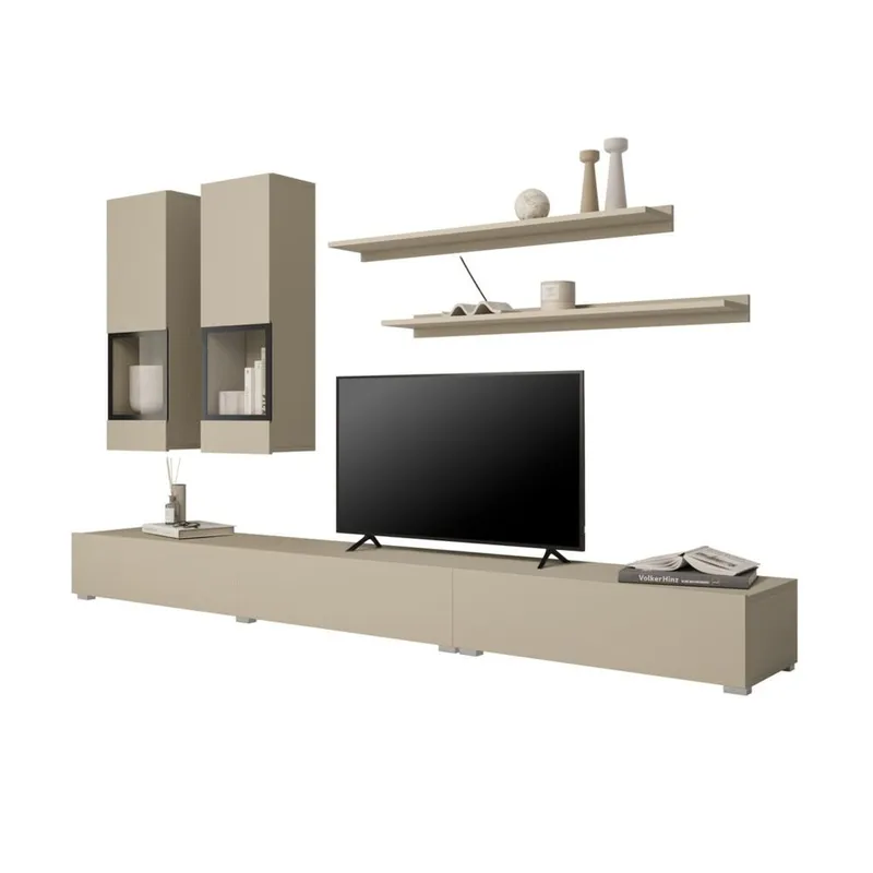 Veggenhet Baros - Lys beige - Møbler - Møbelsett - Møbelsett til stue