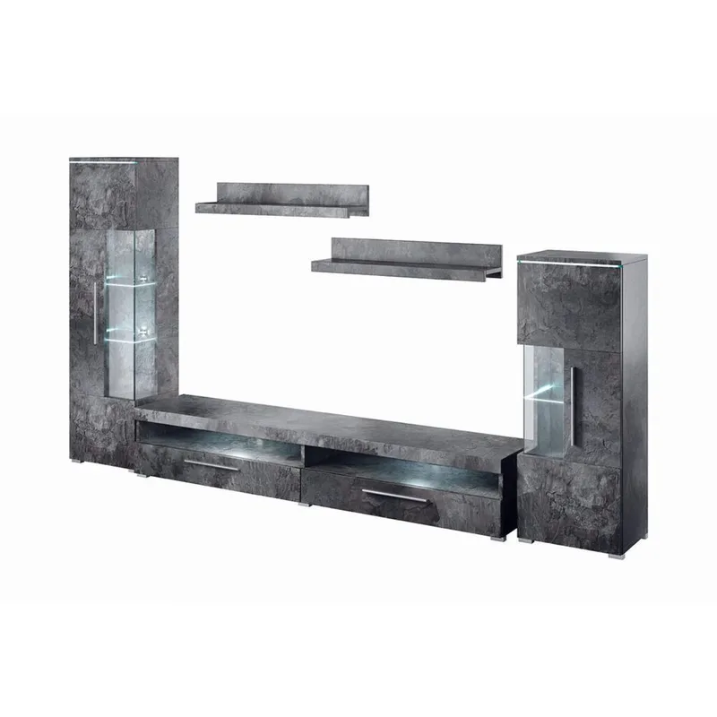 Veggseksjon India, Skifer, 290 cm