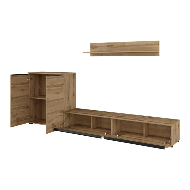 Veggseksjon Tana - Wotan eik - Møbler - Møbelsett - Møbelsett til stue