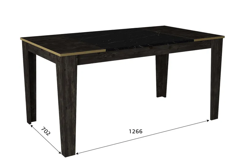 Veyron Møbelsett for Stue - Svart/Gull - Møbler - Møbelsett - Møbelsett til stue