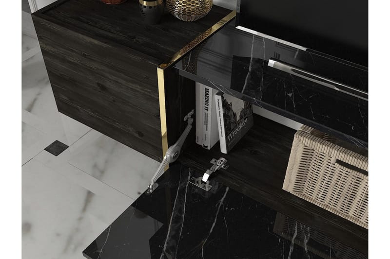 Veyron Møbelsett for Stue - Svart/Gull - Møbler - Møbelsett - Møbelsett til stue