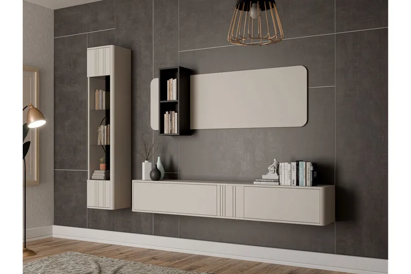 Zalricus Møbelsett for Stue - Beige - Møbler - Møbelsett - Møbelsett til stue