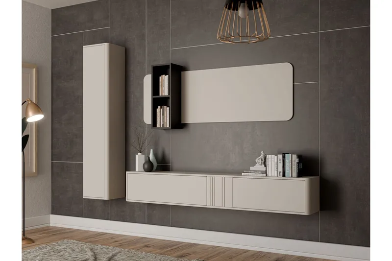 Zalricus Møbelsett for Stue - Beige - Møbler - Møbelsett - Møbelsett til stue