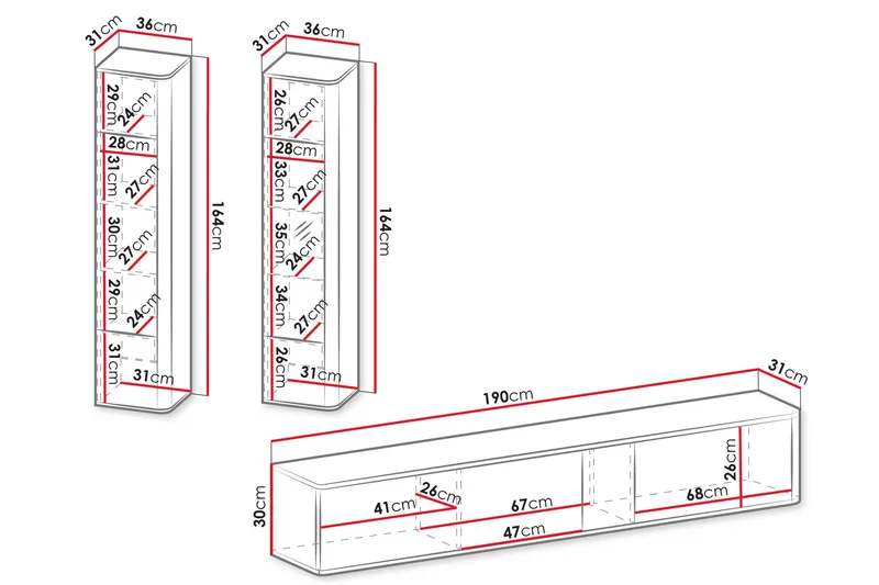 Zalricus Møbelsett for Stue - Beige - Møbler - Møbelsett - Møbelsett til stue