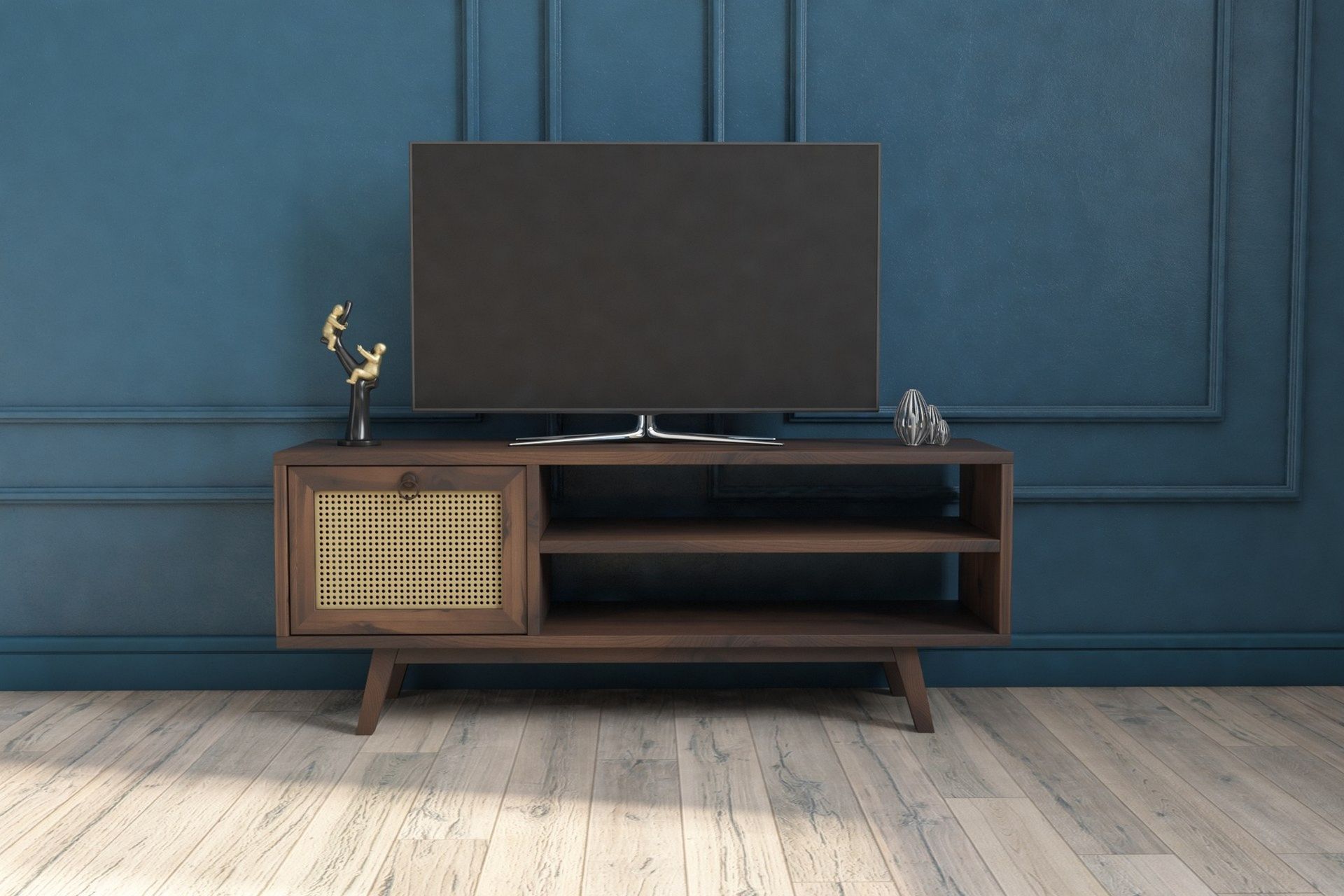 Julee TV-Benk 120x30 cm Brun - Hanah Home - Møbler - Mediamøbel & tv møbel - TV-benk & mediabenk