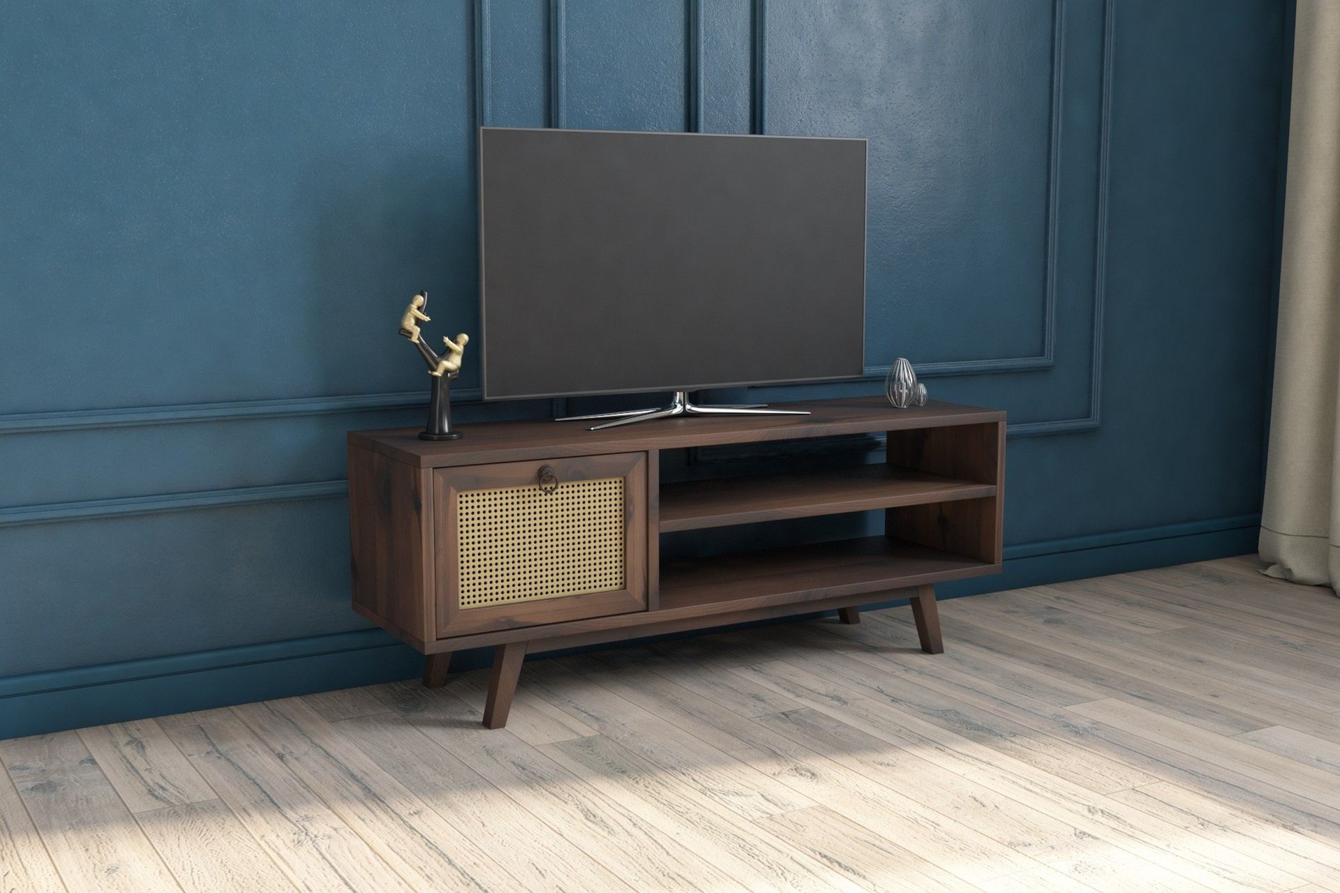 Julee TV-Benk 120x30 cm Brun - Hanah Home - Møbler - Mediamøbel & tv møbel - TV-benk & mediabenk
