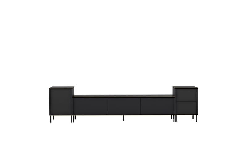 Imaj TV-møbelsett 180x35 cm Svart - Hanah Home - Møbler - Mediamøbel & tv møbel - TV-møbelsett