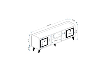 Irubhi TV-møbelsett 150x35 cm Brun - Hanah Home - Møbler - Mediamøbel & tv møbel - TV-møbelsett