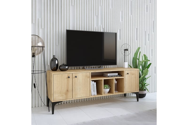 Luna TV-benk 150x40 cm Brun - Hanah Home - Møbler - Mediamøbel & tv møbel - TV-benk & mediabenk