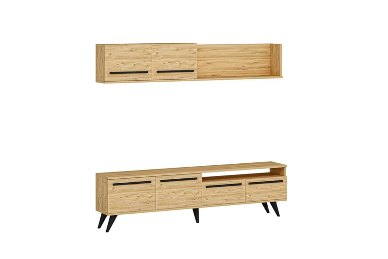 Mono TV-møbelsett 180x22 cm Mørkeblå - Hanah Home - Møbler - Mediamøbel & tv møbel - TV-møbelsett