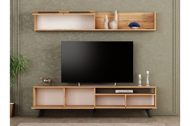 Mono TV-møbelsett 180x22 cm Mørkeblå - Hanah Home - Møbler - Mediamøbel & tv møbel - TV-møbelsett