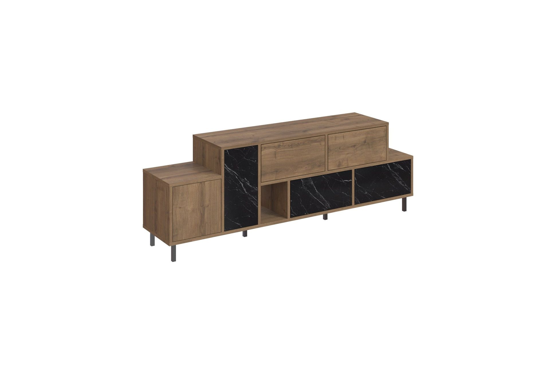 Hermes Tv-möbelset 171,2x35,6 cm Beige Brown/Black -