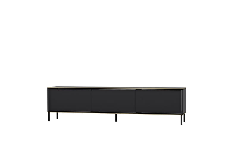 Imaj TV-benk 180x35 cm Svart, Hanah Home