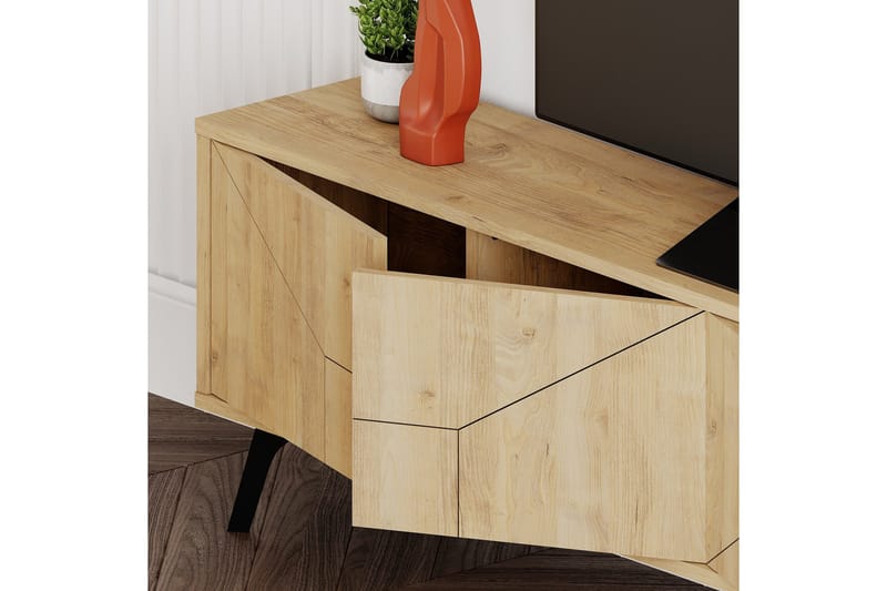 Dune TV-benk 180x29,6 cm Brun - Hanah Home - Møbler - Mediamøbel & tv møbel - TV-benk & mediabenk