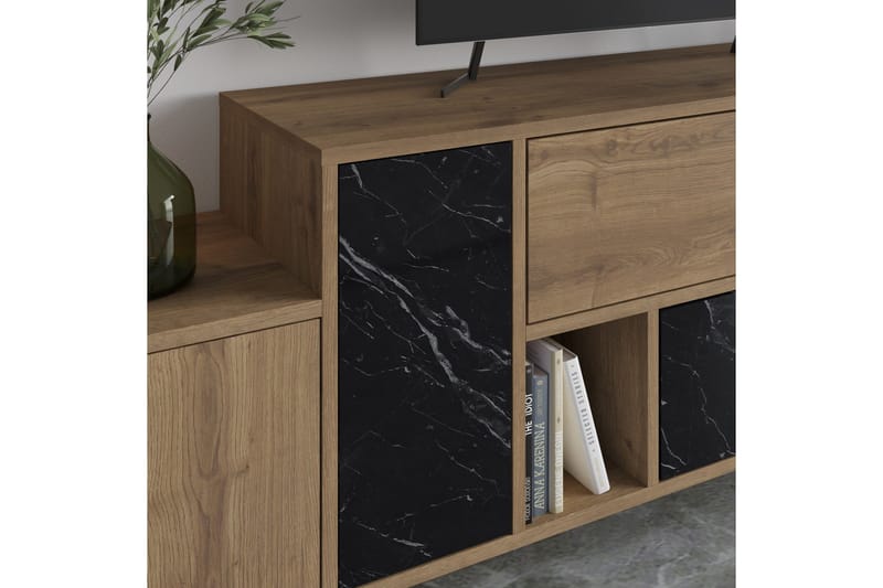 Hermes Tv-möbelset 171,2x35,6 cm Beige Brown/Black - Møbler - Mediamøbel & tv møbel - TV-benk & mediabenk