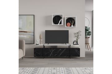Hanley Tv-möbelset 160x35,6 cm Black/White - Møbler - Mediamøbel & tv møbel - TV-møbelsett