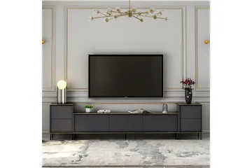 Imaj TV-møbelsett 180x35 cm Svart - Hanah Home - Møbler - Mediamøbel & tv møbel - TV-møbelsett
