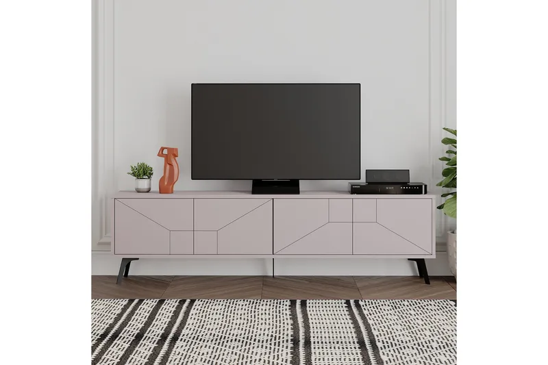 Dune TV-benk 180x29,6 cm Brun, Hanah Home