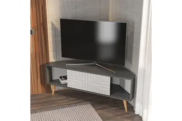 Abbas TV-benk 140 cm - Antrasitt/Hvit - Møbler - Mediamøbel & tv møbel - TV-benk & mediabenk