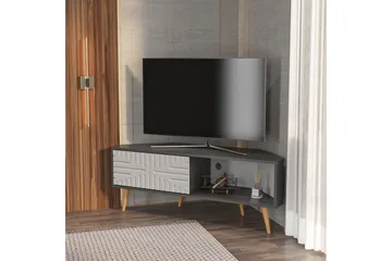Abbas TV-benk 140 cm - Antrasitt/Hvit - Møbler - Mediamøbel & tv møbel - TV-benk & mediabenk