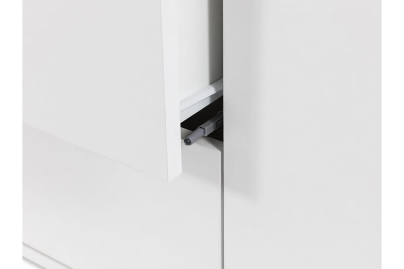 Agawal Gulvstående TV-benk 141 cm med Oppbevaring i Lakkert Tre - Beige - Møbler - Mediamøbel & tv møbel - TV-benk & mediabenk