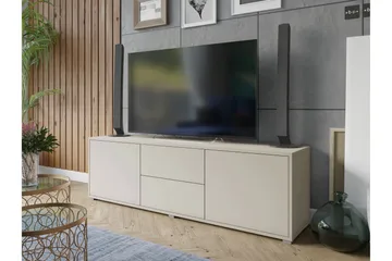 Agawal TV-benk 141 cm - Beige - Møbler - Mediamøbel & tv møbel - TV-benk & mediabenk