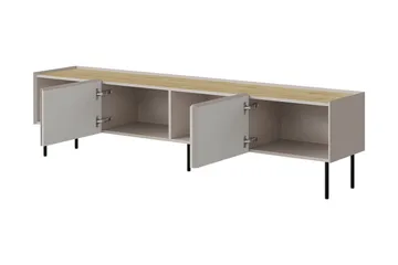 Akie TV-benk 200 cm - Beige - Møbler - Mediamøbel & tv møbel - TV-benk & mediabenk