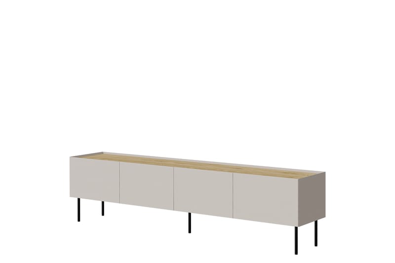 Akie TV-benk 200 cm - Beige - Møbler - Mediamøbel & tv møbel - TV-benk & mediabenk
