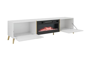Akihiko TV-benk 214 cm - Hvit - Møbler - Mediamøbel & tv møbel - TV-benk & mediabenk