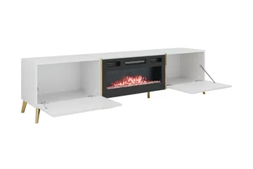 Akihiko TV-benk 214 cm - Hvit - Møbler - Mediamøbel & tv møbel - TV-benk & mediabenk