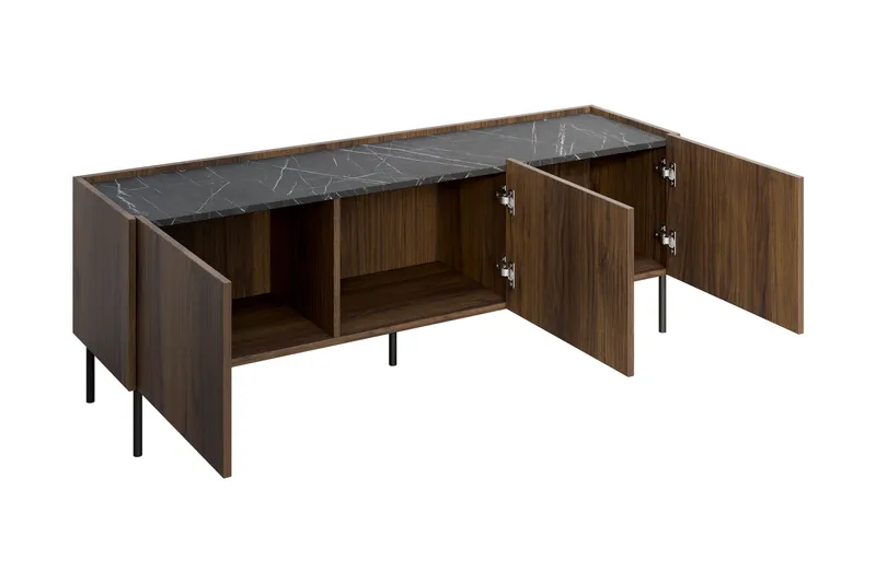 Akihito TV-benk 144 cm - Brun - Møbler - Mediamøbel & tv møbel - TV-benk & mediabenk