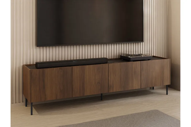 Akihito TV-benk 200 cm - Brun - Møbler - Mediamøbel & tv møbel - TV-benk & mediabenk