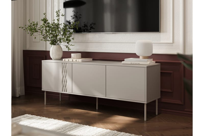 Akiko TV-benk 150 cm - Beige - Møbler - Mediamøbel & tv møbel - TV-benk & mediabenk
