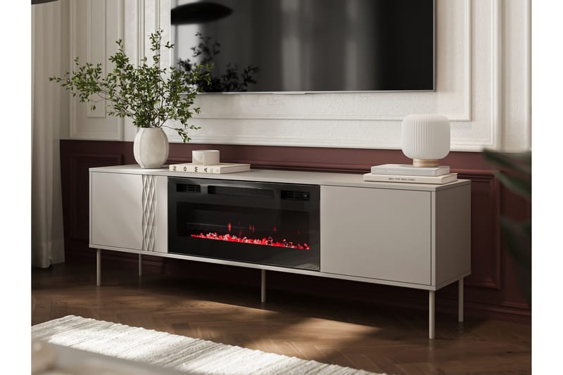 Akiko TV-benk 180 cm - Beige - Møbler - Mediamøbel & tv møbel - TV-benk & mediabenk