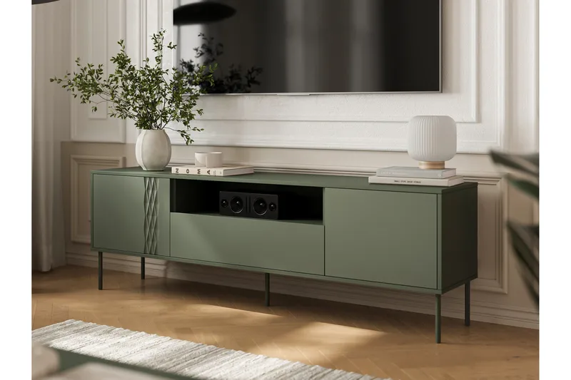 Akiko TV-benk 180 cm - Grønn - Møbler - Mediamøbel & tv møbel - TV-benk & mediabenk