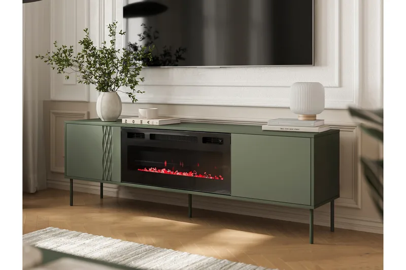 Akiko TV-benk 180 cm - Grønn - Møbler - Mediamøbel & tv møbel - TV-benk & mediabenk